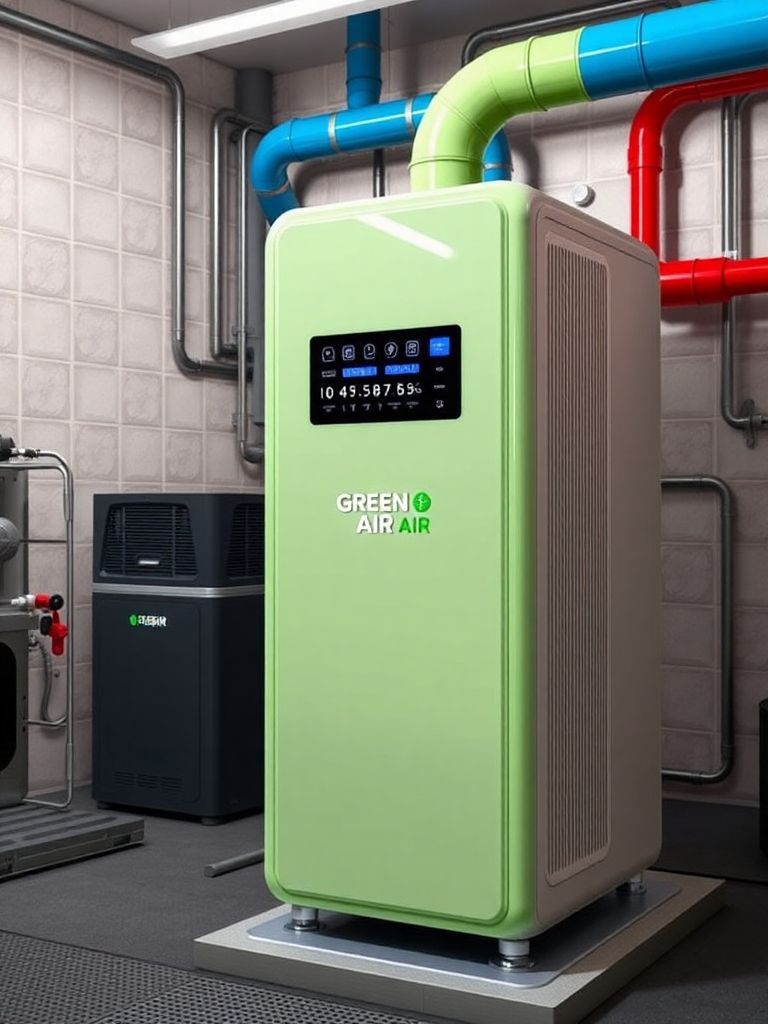 {"prompt":"They generate for me an image of an air purification device the size 2 m high 90cm Wide and 100 cm long with a space look with a modern design, few , a larger LCD display that shows all data on air quality, temperature, air humidity, etc. The colour combination of bright light green, sky blue and red. And GREEN AIR logo in the middle of front side. The background should be the area of the modern boiler room where in the upper part you can see pipes of smaller diameter that are connected to the device on the upper side but on the both side of device, blue on the right and red on the left.","originalPrompt":"They generate for me an image of an air purification device the size 2 m high 90cm Wide and 100 cm long with a space look with a modern design, few , a larger LCD display that shows all data on air quality, temperature, air humidity, etc. The colour combination of bright light green, sky blue and red. And GREEN AIR logo in the middle of front side. The background should be the area of the modern boiler room where in the upper part you can see pipes of smaller diameter that are connected to the device on the upper side but on the both side of device, blue on the right and red on the left.","width":768,"height":1024,"seed":43,"model":"flux","refine":false,"nologo":true,"negative_prompt":"worst quality, blurry","nofeed":true,"has_nsfw_concept":false,"concept":{"special_scores":{"0":-0.11500000208616257,"1":-0.10700000077486038,"2":-0.12700000405311584},"special_care":[],"concept_scores":{"0":-0.08900000154972076,"1":-0.09200000017881393,"2":-0.08699999749660492,"3":-0.06599999964237213,"4":-0.10199999809265137,"5":-0.07900000363588333,"6":-0.07100000232458115,"7":-0.08100000023841858,"8":-0.09600000083446503,"9":-0.12999999523162842,"10":-0.12700000405311584,"11":-0.10899999737739563,"12":-0.0689999982714653,"13":-0.11999999731779099,"14":-0.13500000536441803,"15":-0.11900000274181366,"16":-0.10199999809265137},"bad_concepts":[]}}